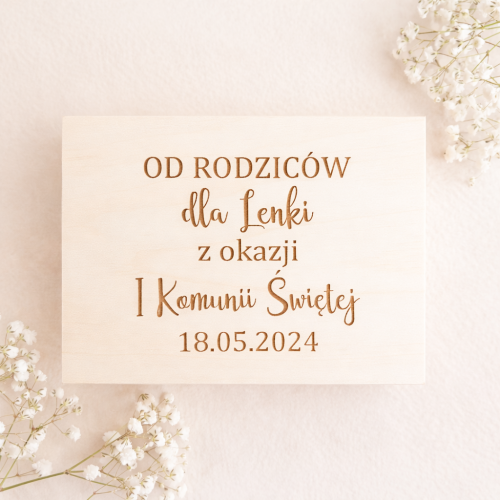 pudełko na pieniądze upominek komunia święta