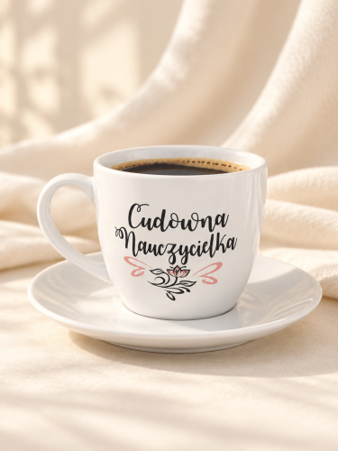 Elegancka filiżanka dla cudownej nauczycielki.png