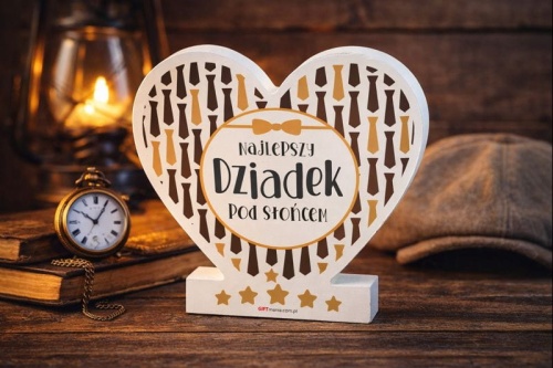 Drewniane serce „Najlepszy Dziadek pod słońcem”.jpg