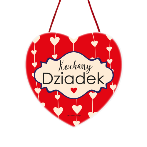 drewniana tabliczka serce „Kochany Dziadek” 2.png